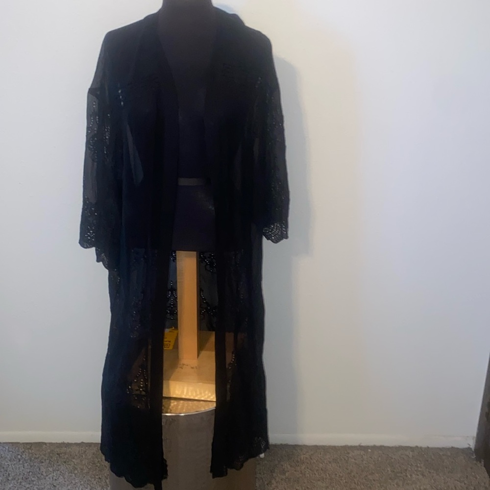 All Saints Open Front Sheer Duster / Cover Up
